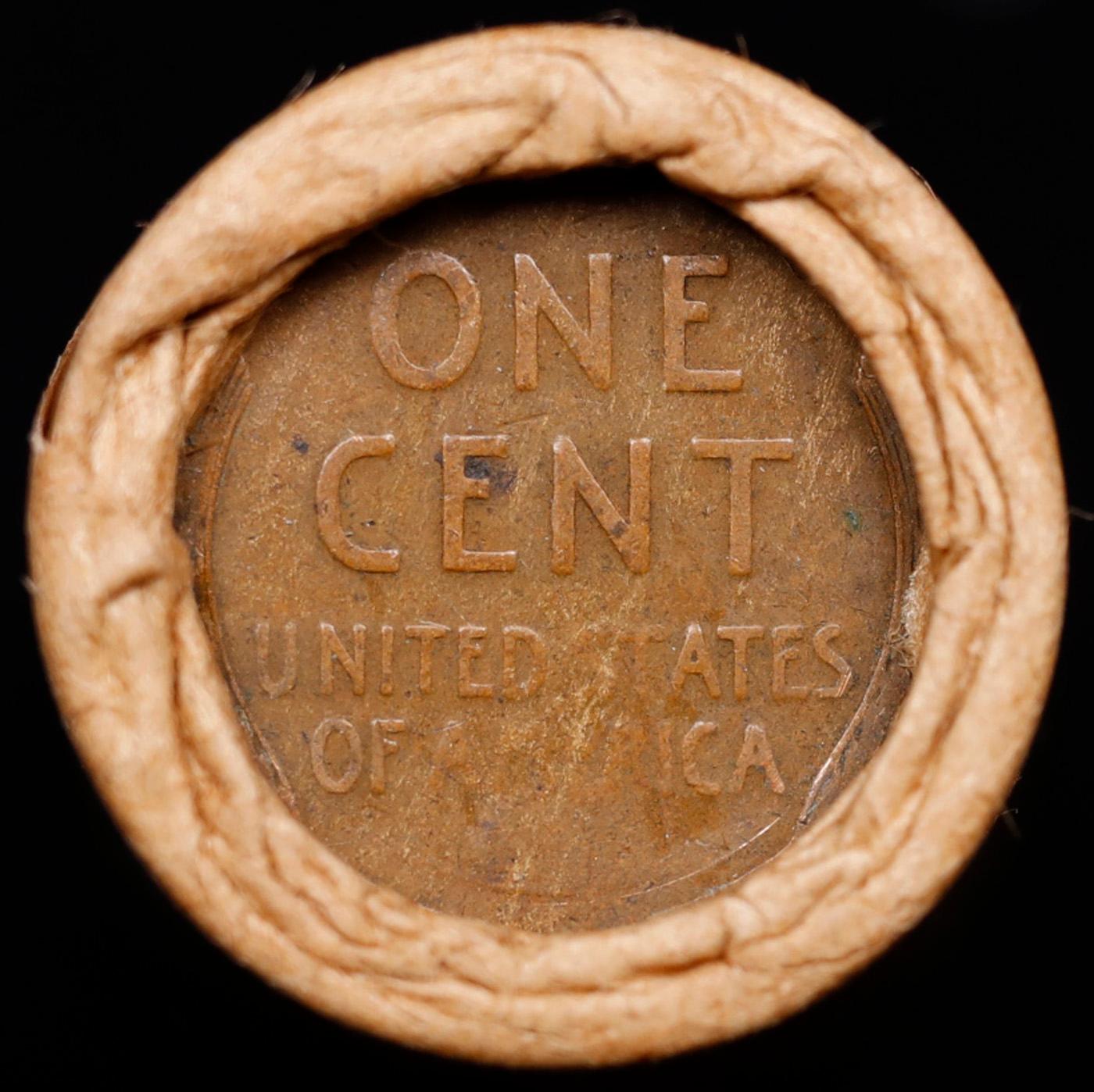 Lincoln Wheat Cent 1c Mixed Roll Orig Brandt McDonalds Wrapper, 1918-d end, Wheat other end