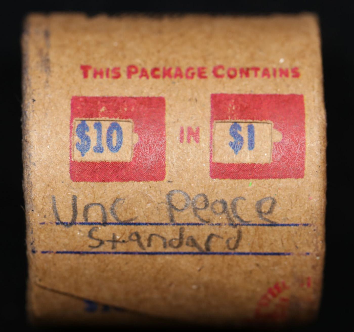 *EXCLUSIVE* Hand Marked "Unc Peace Standard," x10 coin Covered End Roll! - Huge Vault Hoard  (FC)