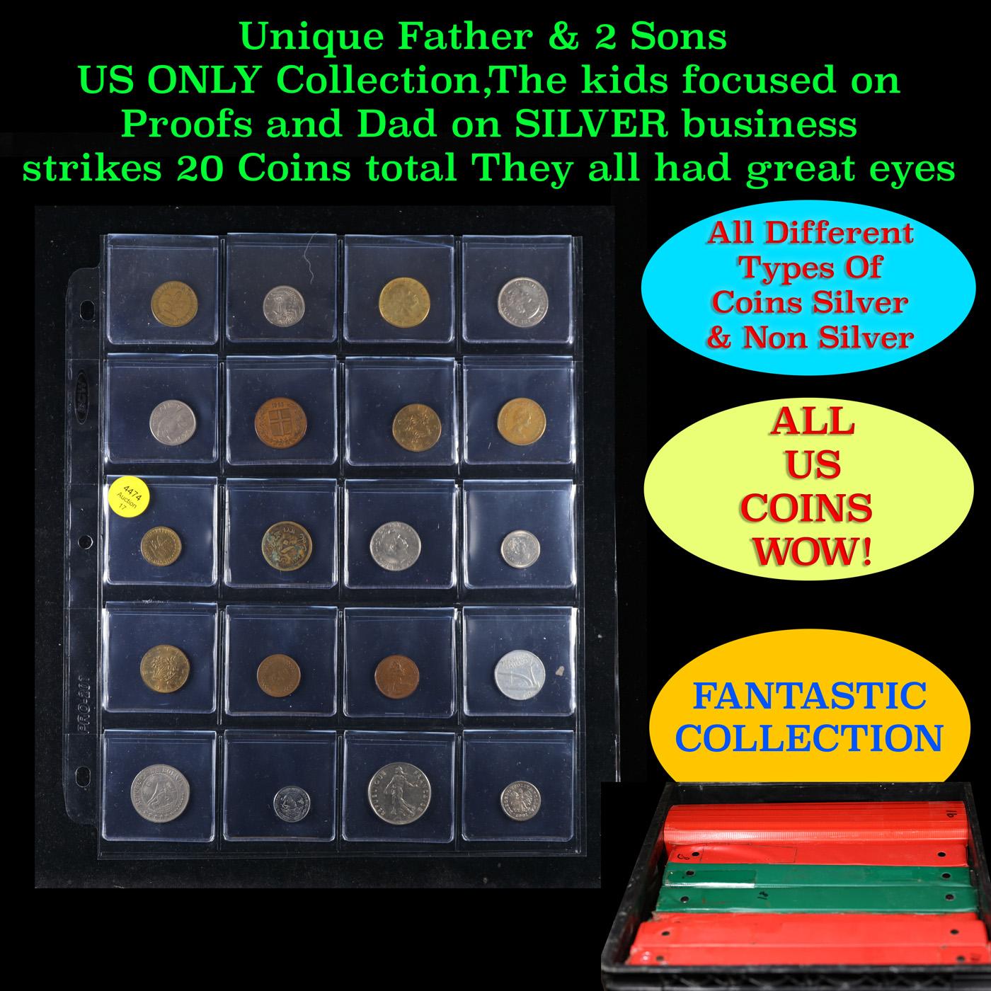 20 Great Coins of the World, hand selected, many trend high, every lot guaranteed to contain Silver.