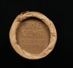 Lincoln Wheat Cent 1c Mixed Roll Orig Brandt McDonalds Wrapper, 1928-s end, Wheat other end