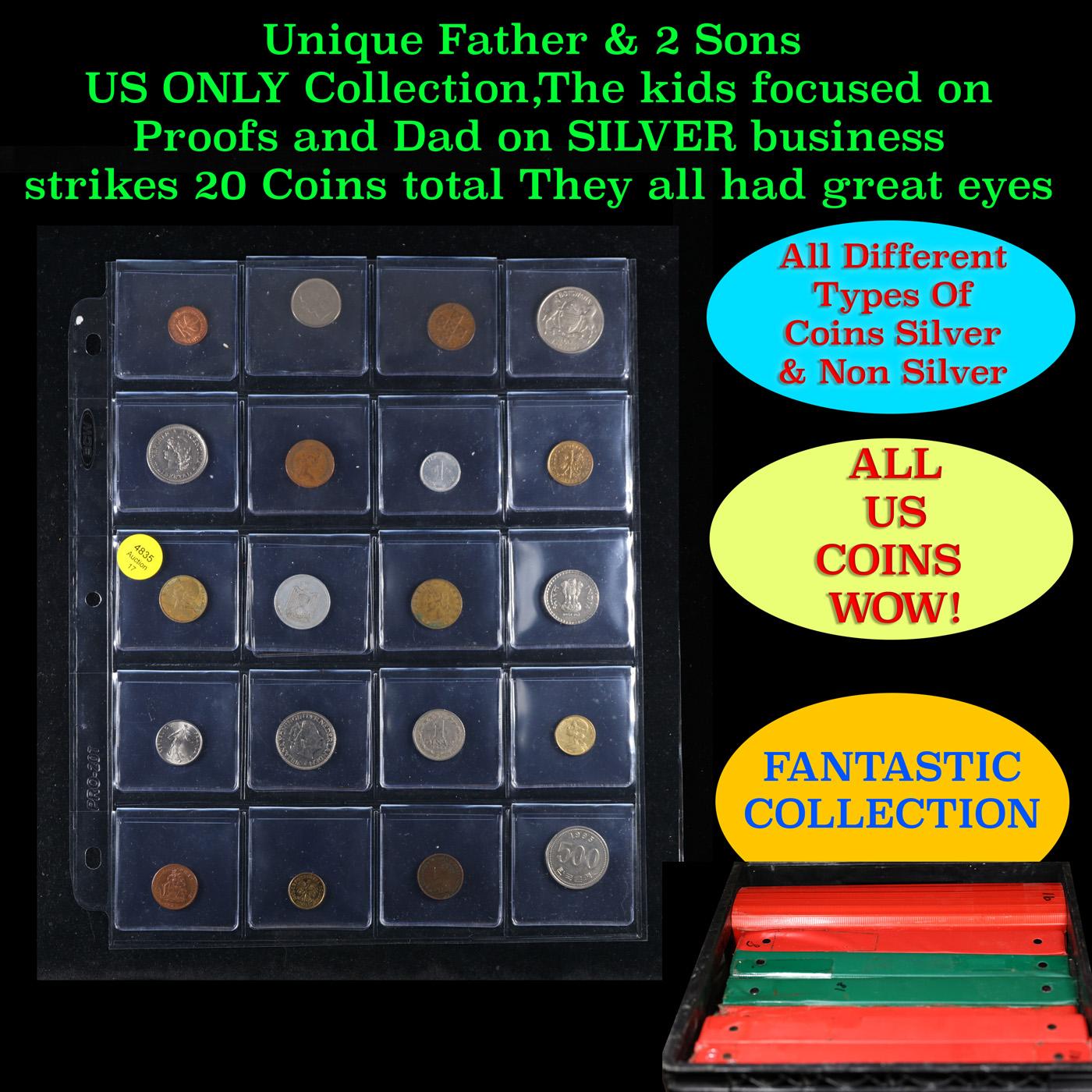 20 Great Coins of the World, hand selected, many trend high, every lot guaranteed to contain Silver.