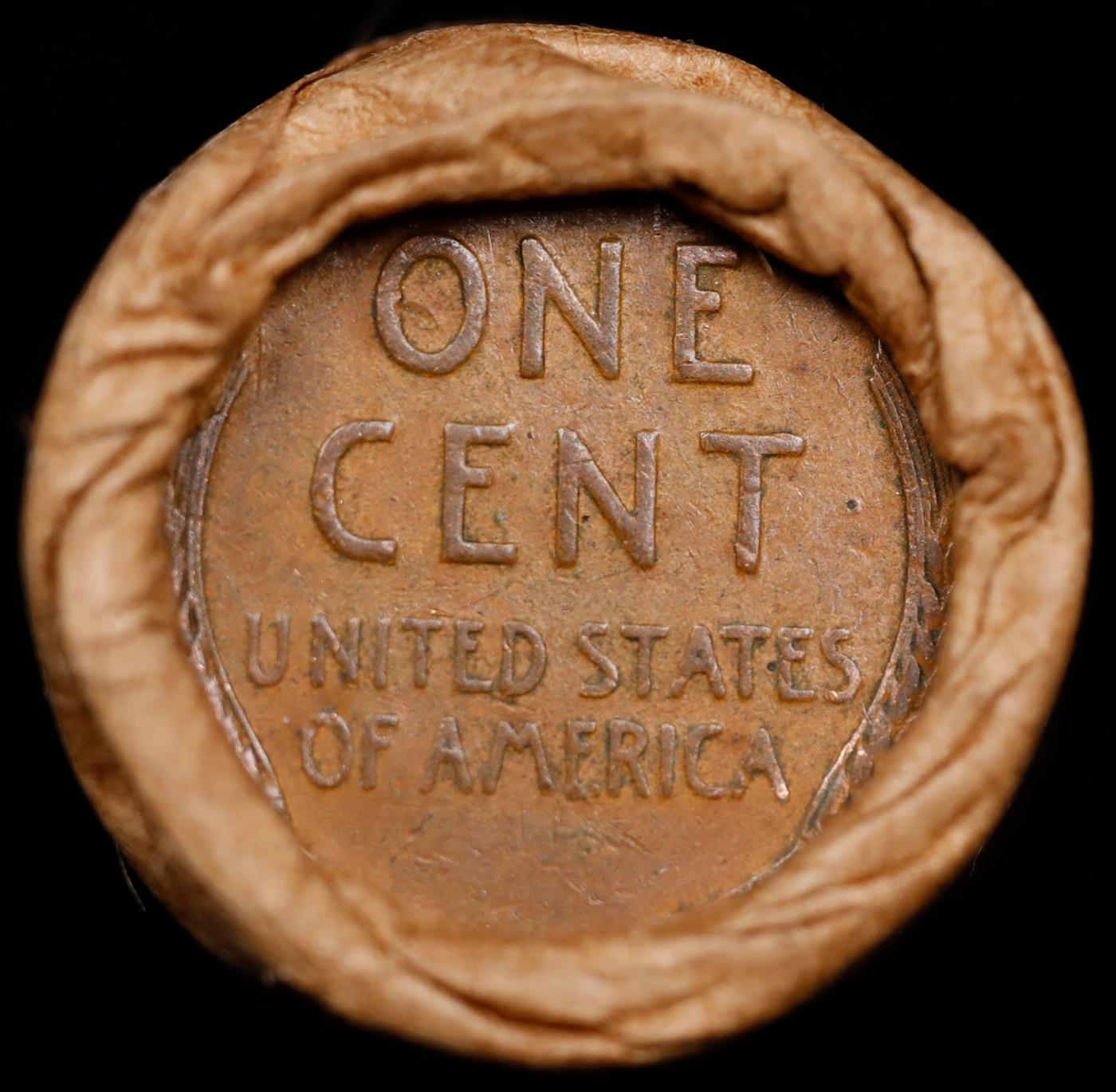 Lincoln Wheat Cent 1c Mixed Roll Orig Brandt McDonalds Wrapper, 1919-s end, Wheat other end