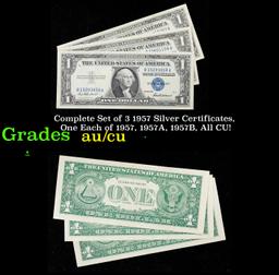 Complete $1 Blue Seal Silver Certificate Grades CU!
