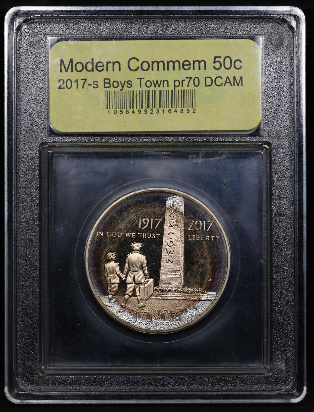 Proof 2017-S Boys Town Centennial Modern Commem Half Dollar 50c Graded GEM++ Proof Deep Cameo By USC