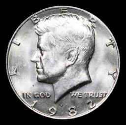 ***Auction Highlight*** 1982-p Kennedy Half Dollar Near TOP POP! 50c Graded ms66+ BY SEGS (fc)