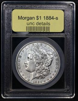 ***Auction Highlight*** 1884-s Morgan Dollar 1 Graded Unc Details By USCG (fc)