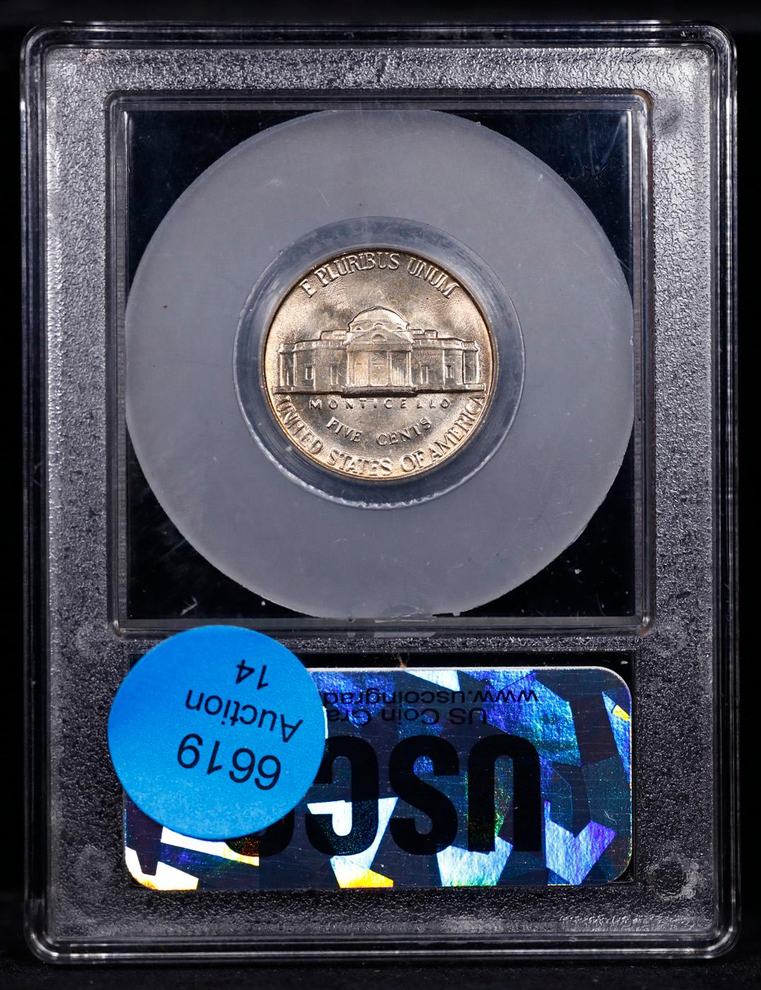 ***Auction Highlight*** 1960-p Jefferson Nickel Near TOP POP! 5c Graded GEM+ 5fs By USCG (fc)