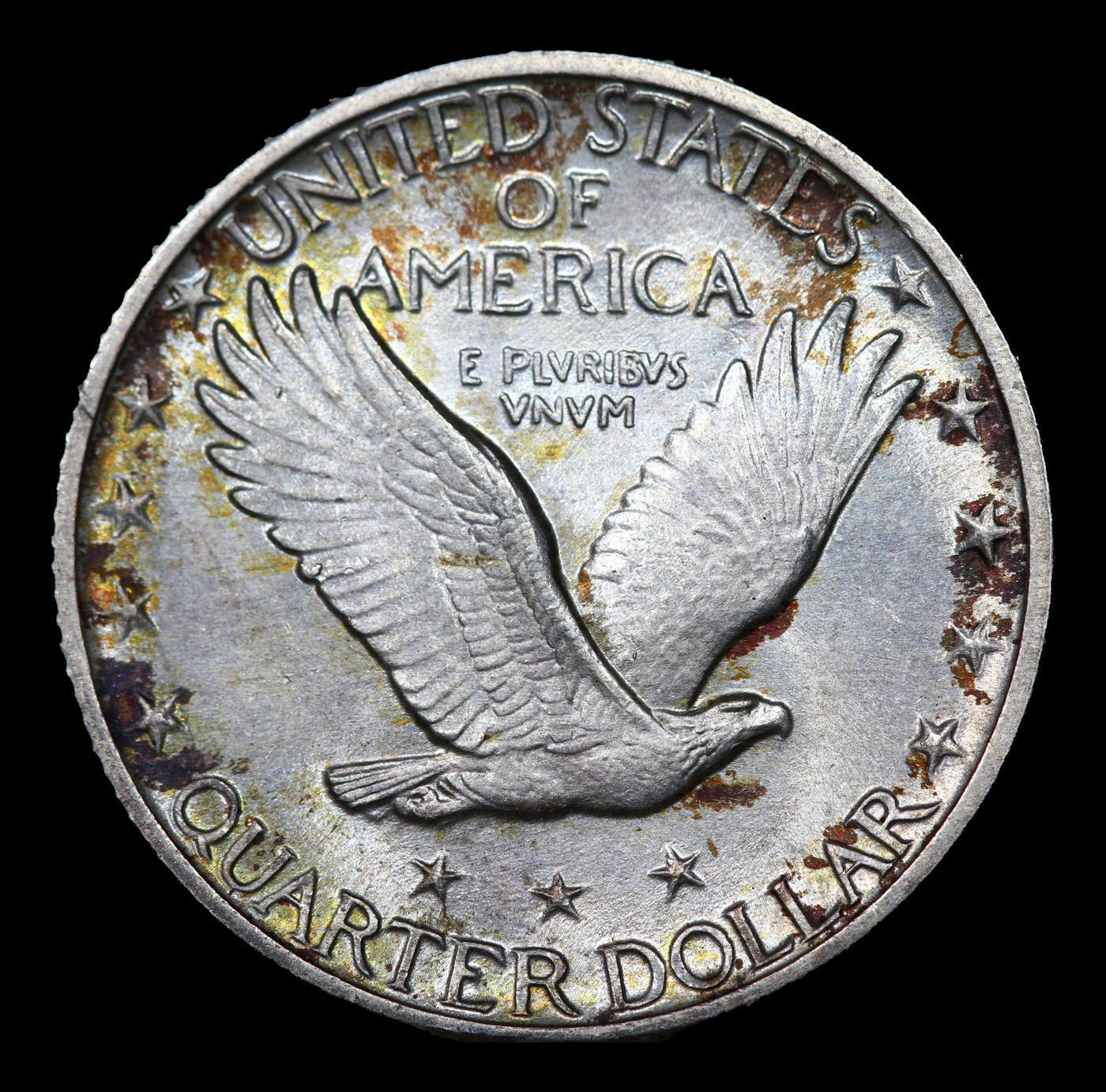 ***Auction Highlight*** 1925-p Standing Liberty Quarter Near Top Pop! 25c Graded ms66+ FH By SEGS (f