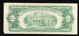 1953 $2 Red Seal United States Note Grades vf++