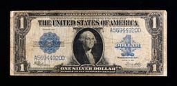 1923 $1 large size Blue Seal Silver Certificate Grades vf, very fine Signatures Speelman/White