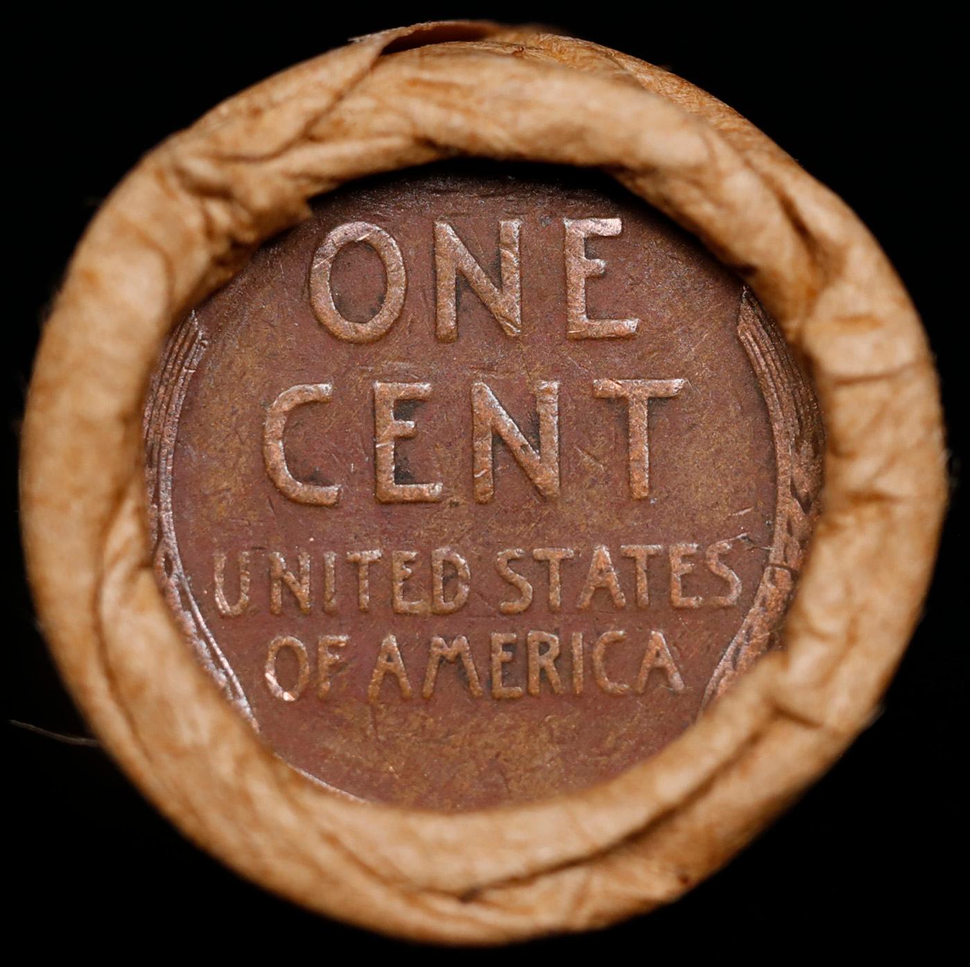 Lincoln Wheat Cent 1c Mixed Roll Orig Brandt McDonalds Wrapper, 1919-s end, Wheat other end