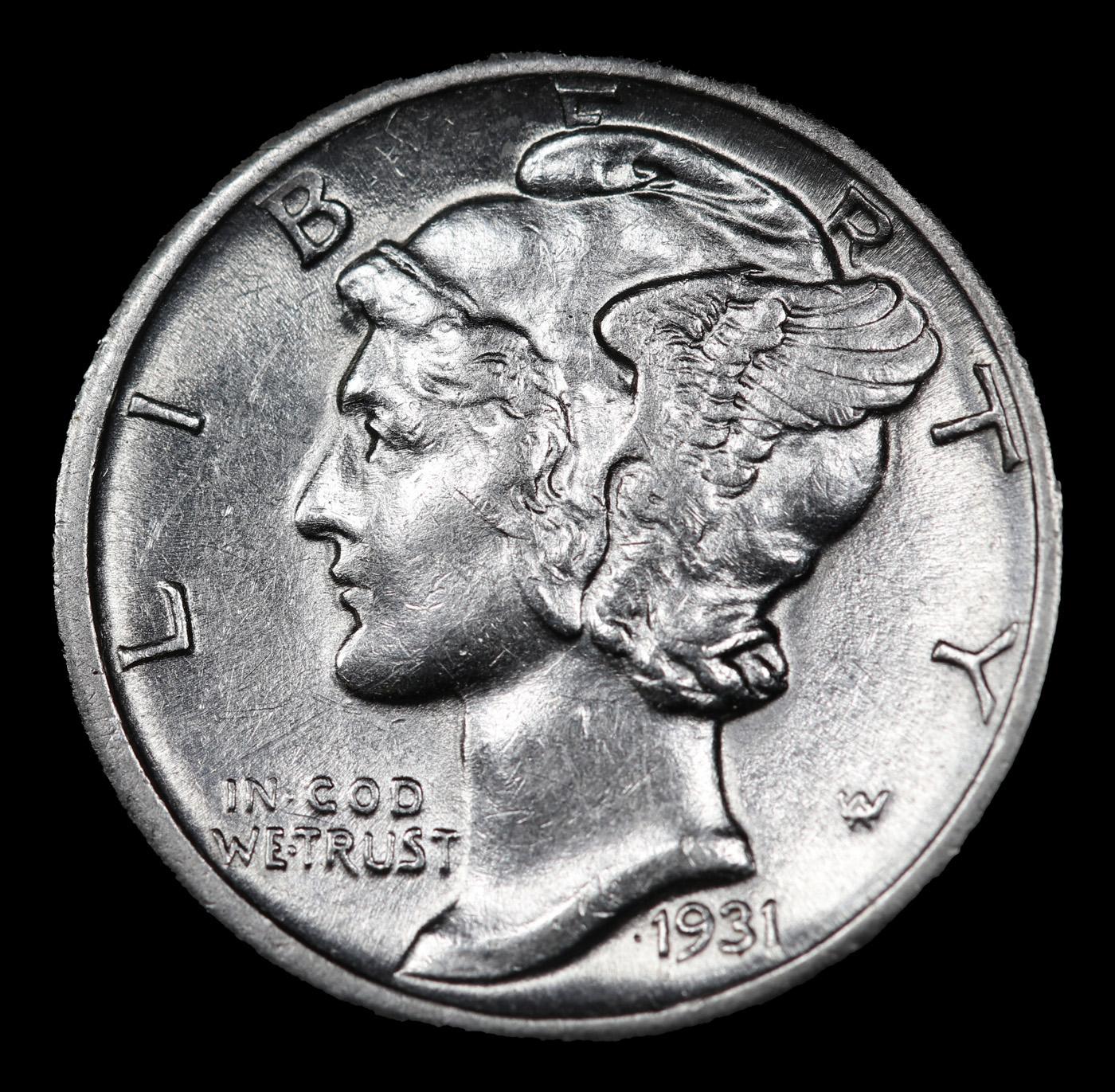 1931-d Mercury Dime 10c Grades Choice AU/BU Slider