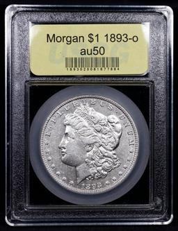 ***Auction Highlight*** 1893-o Morgan Dollar $1 Graded AU, Almost Unc By USCG (fc)