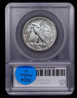 ***Auction Highlight*** 1920-s Walking Liberty Half Dollar 50c Graded ms65 By SEGS (fc)