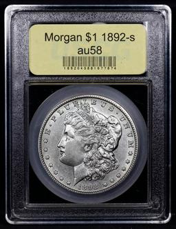 ***Auction Highlight*** 1892-s Morgan Dollar $1 Graded Choice AU/BU Slider By USCG (fc)