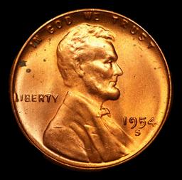 1954-s Lincoln Cent *Mint Error* 1c Grades Gem+ Unc RD