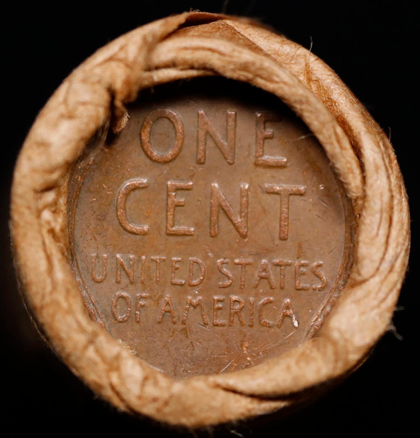 Lincoln Wheat Cent 1c Mixed Roll Orig Brandt McDonalds Wrapper, 1910-p end, Wheat other end