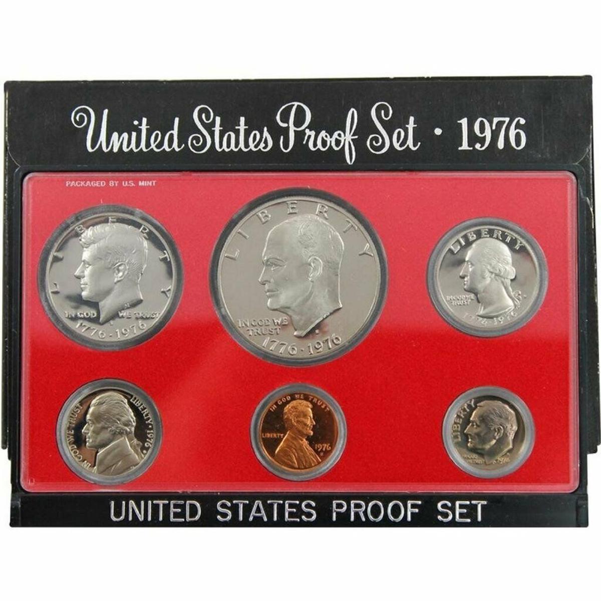 1976 United States Mint Proof Set 6 coins