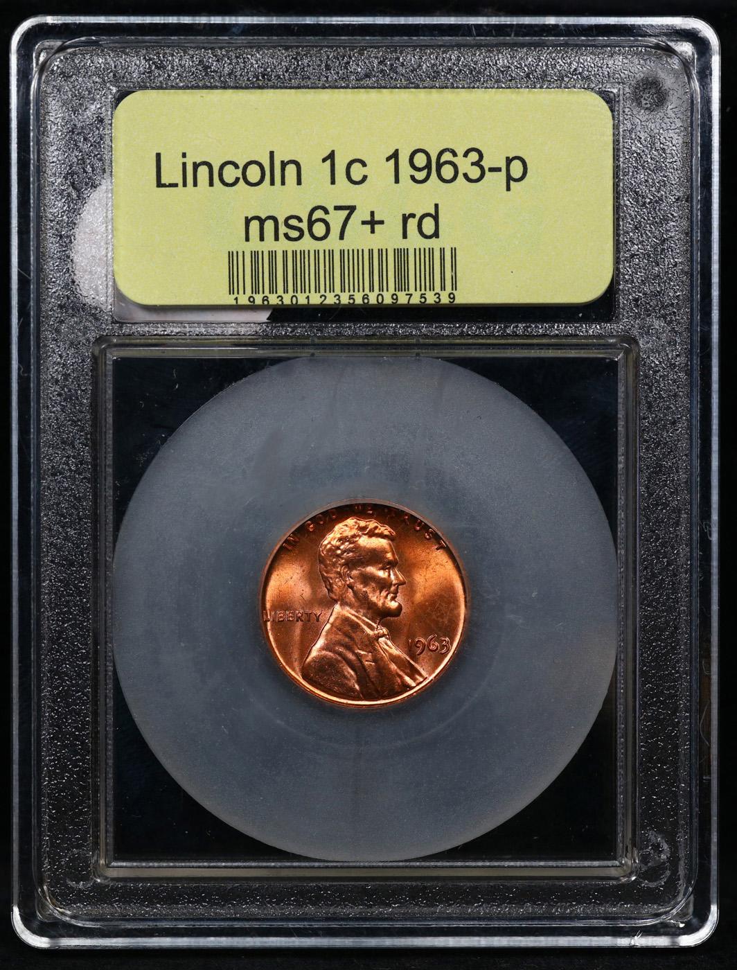 ***Auction Highlight*** 1963-p Lincoln Cent TOP POP! 1c Graded GEM++ RD By USCG (fc)