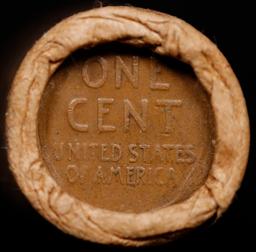 Lincoln Wheat Cent 1c Mixed Roll Orig Brandt McDonalds Wrapper, 1917-p end, Wheat other end