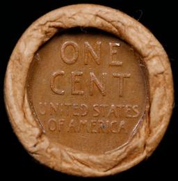 Lincoln Wheat Cent 1c Mixed Roll Orig Brandt McDonalds Wrapper, 1917-d end, Wheat other end