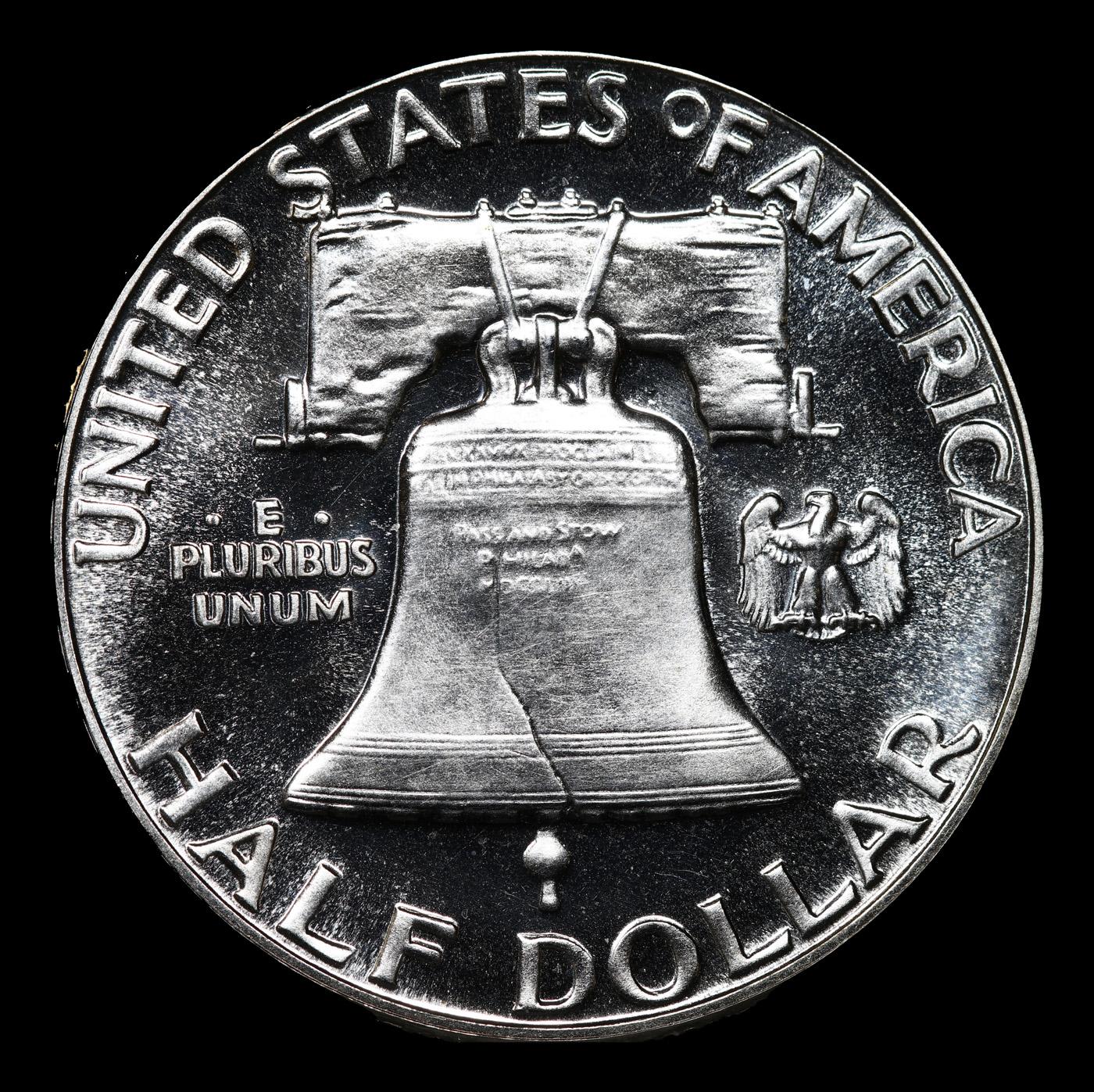 Proof 1954 Franklin Half Dollar 50c Graded pr67+ BY SEGS