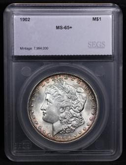 1902-p Morgan Dollar 1 Graded ms65+ By SEGS