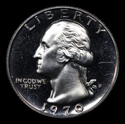 Proof 1970-s Washington Quarter 25c Grades GEM++ Proof Deep Cameo