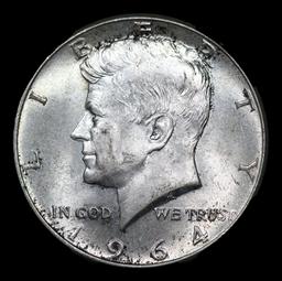 1964-p Kennedy Half Dollar 50c Grades Select Unc