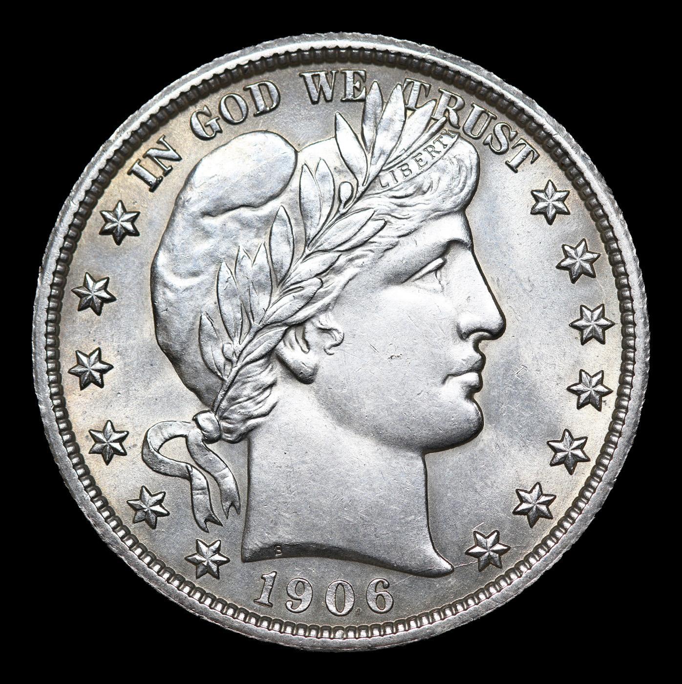 ***Auction Highlight*** 1906-p Barber Half Dollars 50c Graded ms65 By SEGS (fc)