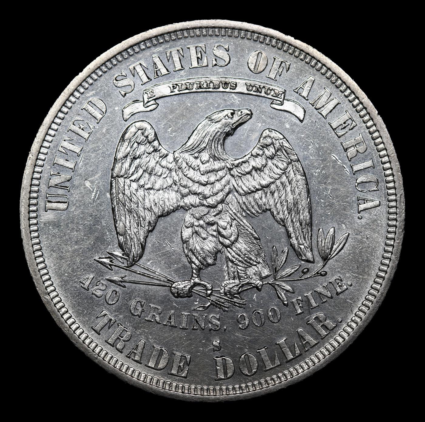 ***Auction Highlight*** 1877-s Trade Dollar TOP POP! 1 Graded ms64+ PL By SEGS (fc)