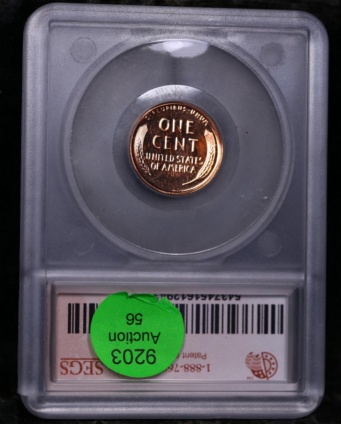 Proof ***Auction Highlight*** 1958 Lincoln Cent TOP POP! 1c Graded pr69 rd cam BY SEGS (fc)