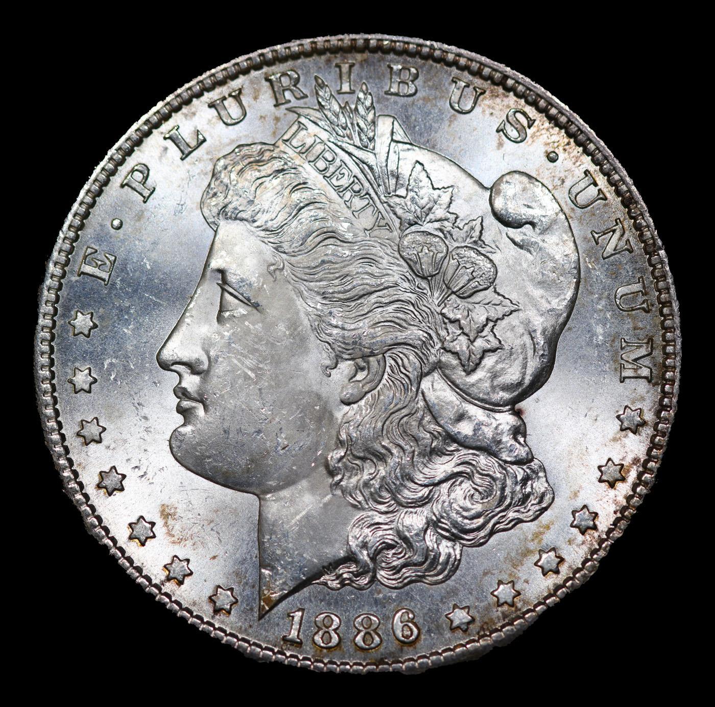 ***Auction Highlight*** 1886-s Morgan Dollar 1 Graded ms64+ BY SEGS (fc)