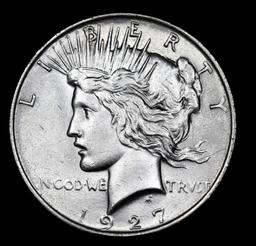 ***Auction Highlight*** 1927-d Peace Dollar 1 Graded Select Unc By USCG (fc)