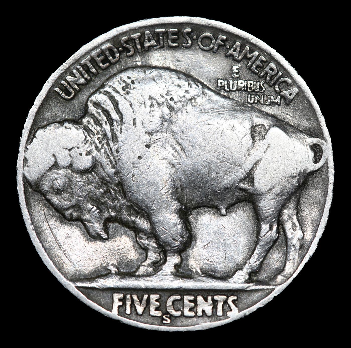 1925-s Buffalo Nickel 5c Grades vf+