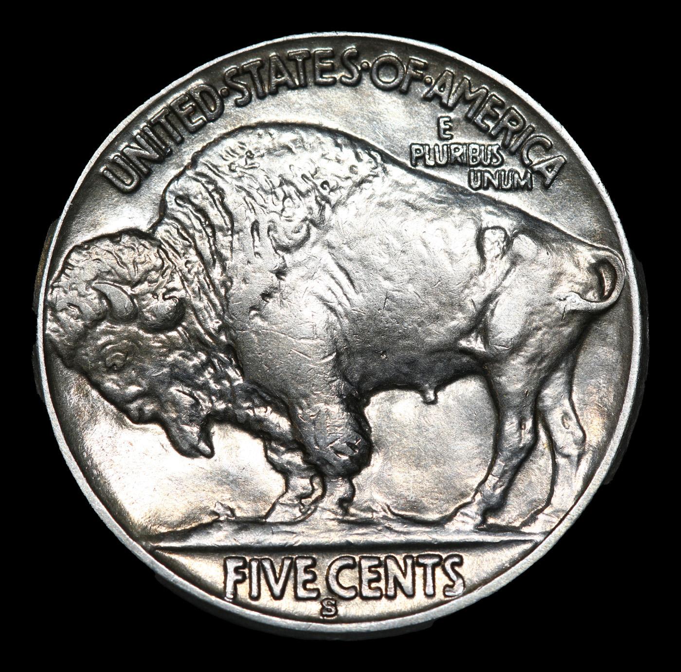 1936-s Buffalo Nickel 5c Grades Choice AU