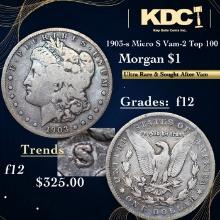 1903-s Micro S Morgan Dollar Vam-2 Top 100 1 Grades f, fine