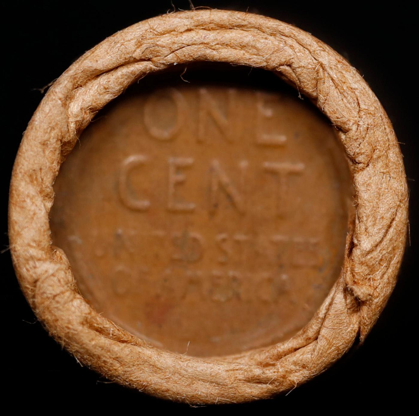 Lincoln Wheat Cent 1c Mixed Roll Orig Brandt McDonalds Wrapper, 1916-p end, Wheat other end