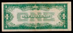 1934 "Funnyback" $1 Blue Seal Silver Certificate Grades vf+