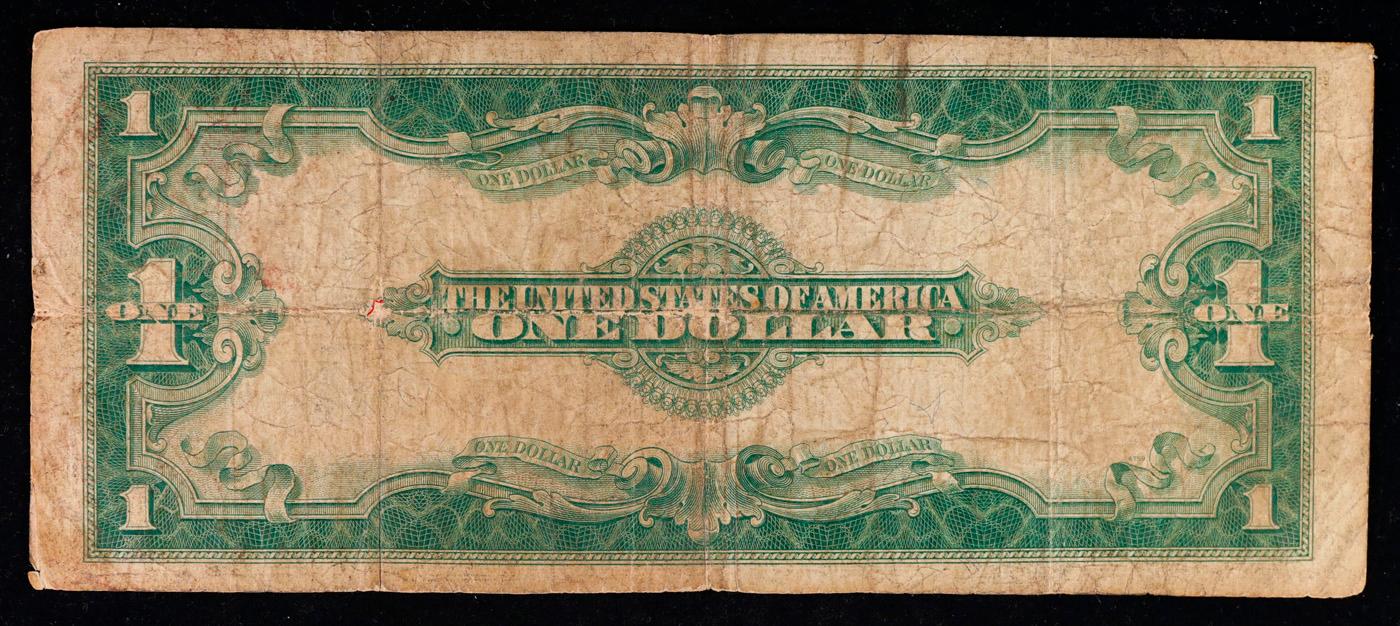 1923 $1 large size Blue Seal Silver Certificate Grades vf+ Signatures Speelman/White