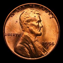 1954-s Lincoln Cent 1c Grades GEM++ Unc RD