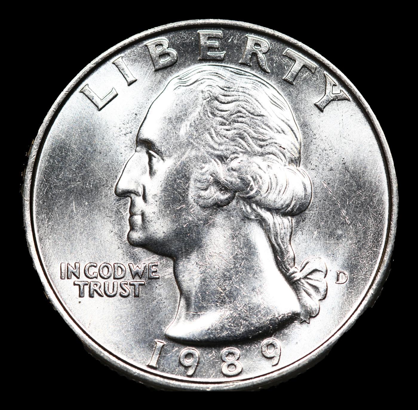 1989-d Washington Quarter 25c Grades GEM++ Unc