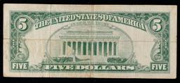 1963 $5 Red Seal United States Note Grades Gem+ CU