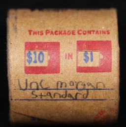 *Uncovered Hoard* - Covered End Roll - Marked "Unc Morgan Standard" - Weight shows x10 Coins (FC)