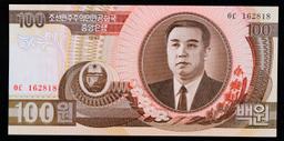 1992 Upper Korea 100 Won Banknote P#?43 Grades Gem++ CU