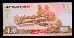 1992 Upper Korea 100 Won Banknote P#?43 Grades Gem++ CU