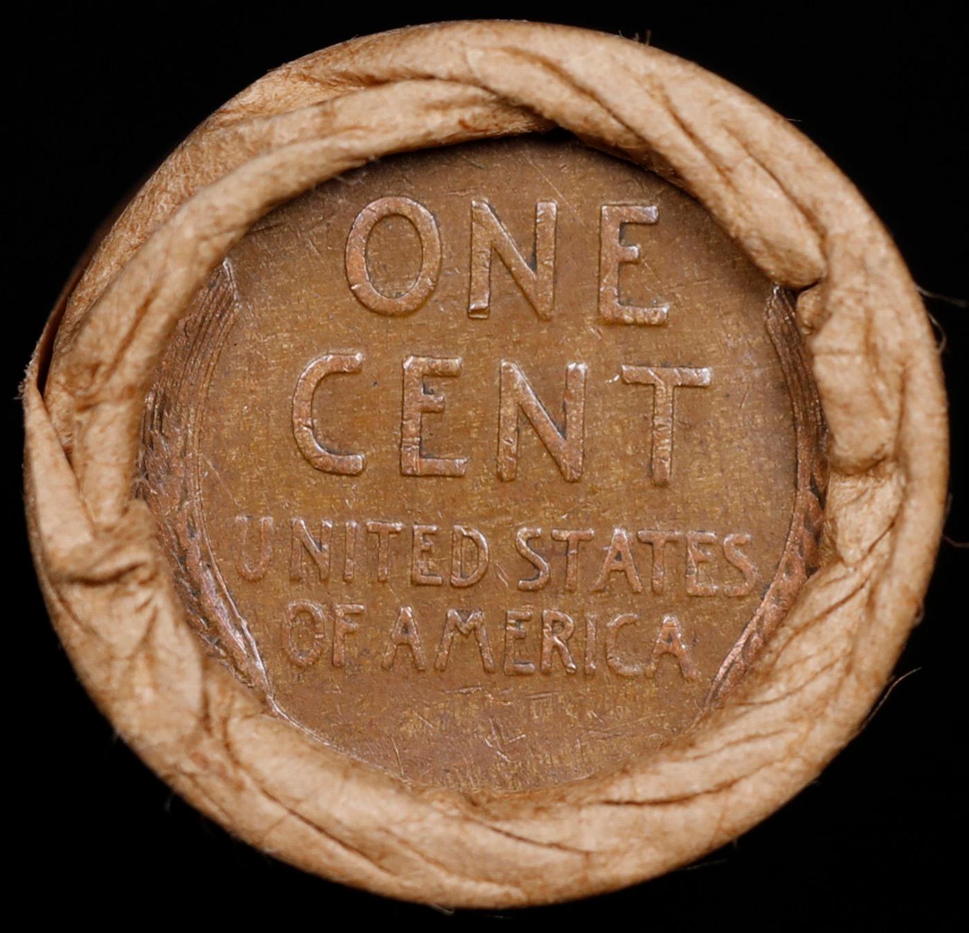 Lincoln Wheat Cent 1c Mixed Roll Orig Brandt McDonalds Wrapper, 1919-s end, Wheat other end