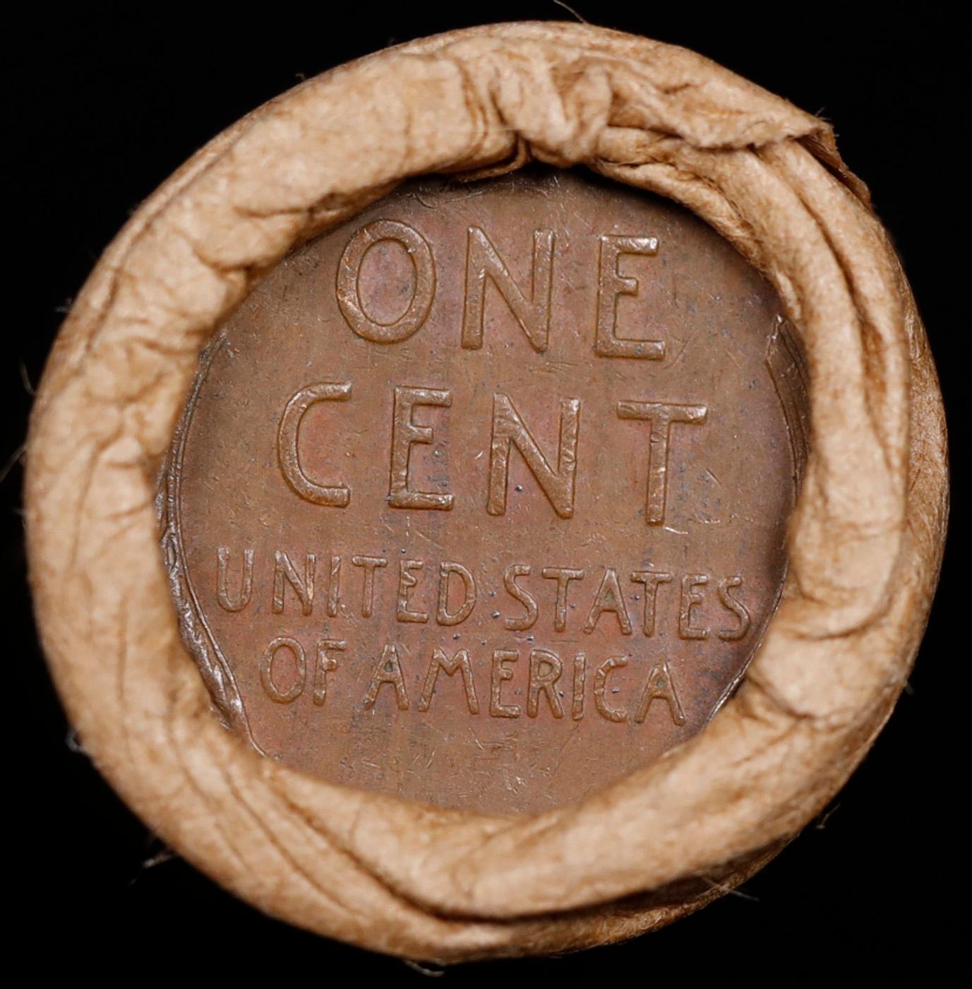 Lincoln Wheat Cent 1c Mixed Roll Orig Brandt McDonalds Wrapper, 1916-p end, Wheat other end