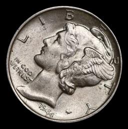 1944-p Mercury Dime 10c Grades Select+ Unc