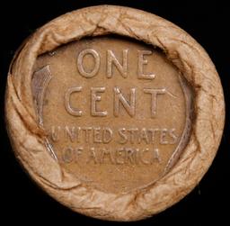 Lincoln Wheat Cent 1c Mixed Roll Orig Brandt McDonalds Wrapper, 1916-d end, Wheat other end